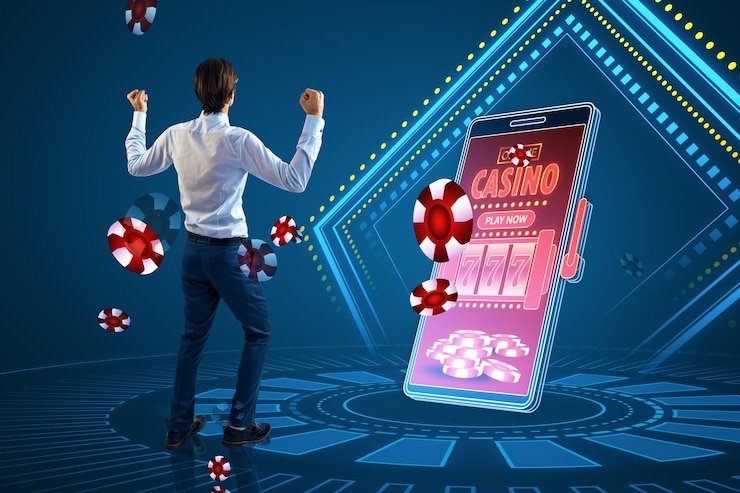 petir108 slot app showing live blackjack table on mobile phone screen